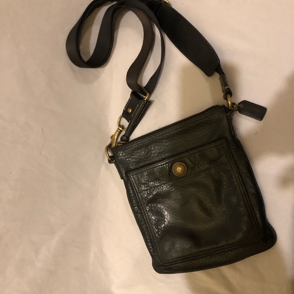 Coach Handbags - Coach crossbody black leather bag